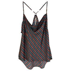 Free People Multicolored Striped Strappy High-Low Sleeveless Tank Top Size S